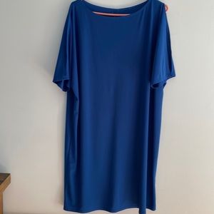 Cato’s Women’s Blue Cold-shoulder Shift Dress